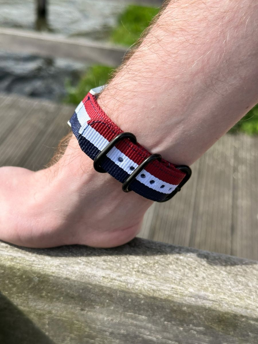 Amazfit GTS 2 Nylonarmband mit Schnallenverschluss (Dreifarbig)