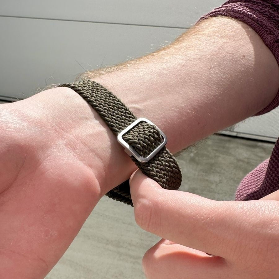 Suunto Race (en) verstellbares geflochtenes Armband (grün)