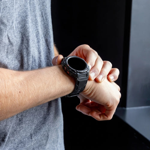 Samsung Galaxy Watch Ultra TPU-Armband mit integrierter Hülle (Schwarz)