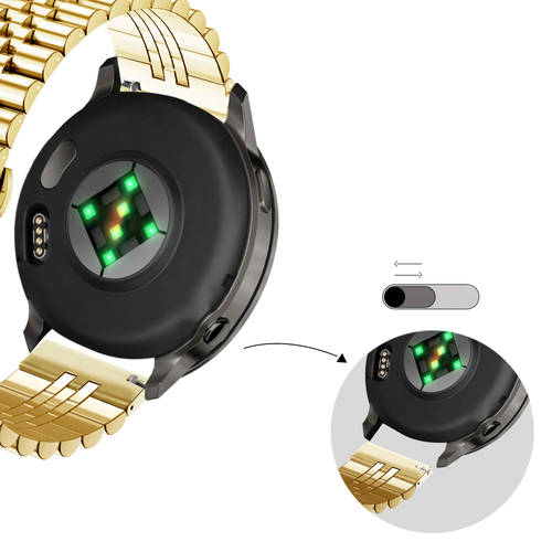 Bandz Garmin Forerunner 265s Steel Strap 'Jubilee' (Gold)