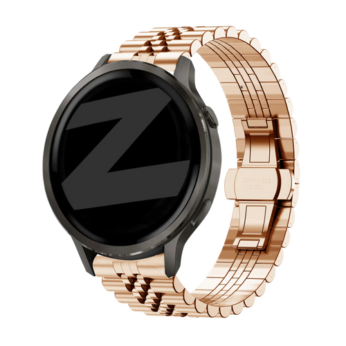 Bandz Garmin Forerunner 265s Steel Strap 'Jubilee' (Rose Gold)