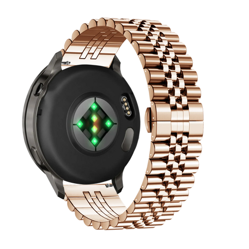 Bandz Garmin Forerunner 265s Steel Strap 'Jubilee' (Rose Gold)