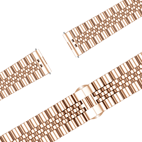 Bandz Garmin Forerunner 255s Stahlarmband 'Jubilee' (Roségold)
