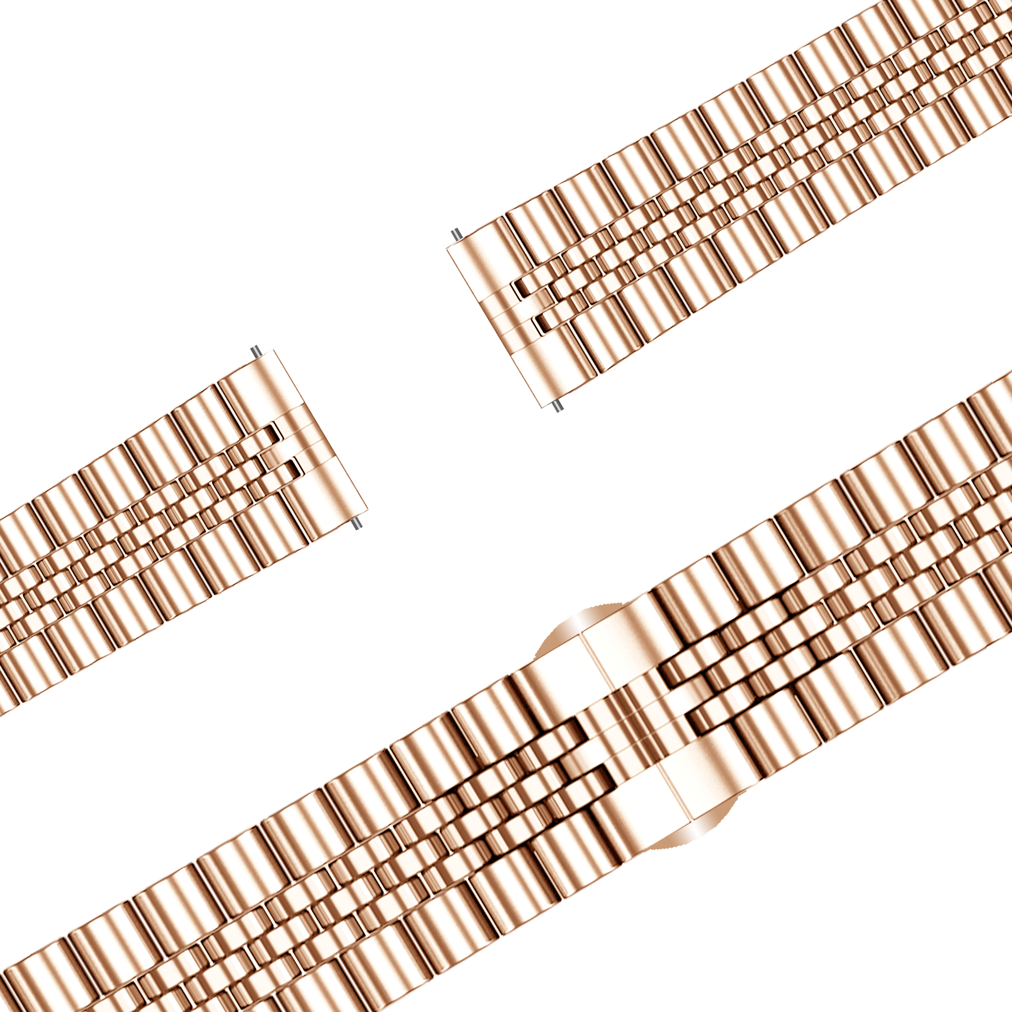 Bandz Garmin Vivomove 3s Steel Strap 'Jubilee' (Rose Gold)