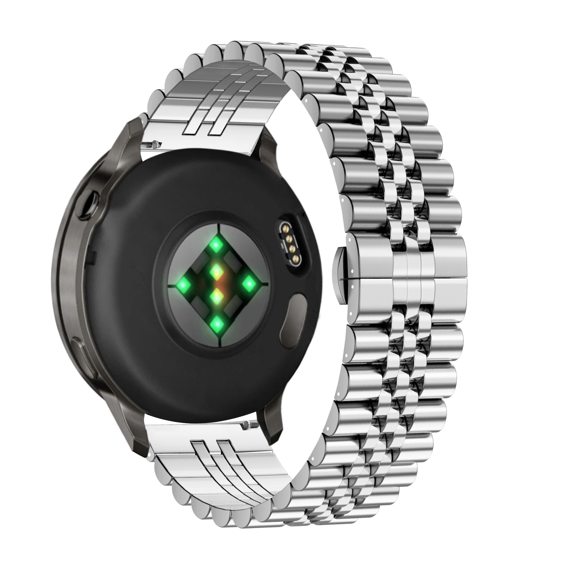 Bandz Garmin Forerunner 255s Stahlarmband 'Jubilee' (Silber)