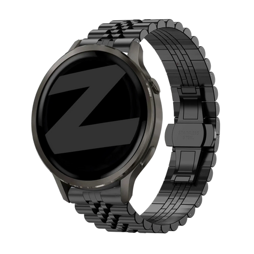 Bandz Garmin Forerunner 265s Stahlarmband 'Jubilee' (Schwarz)