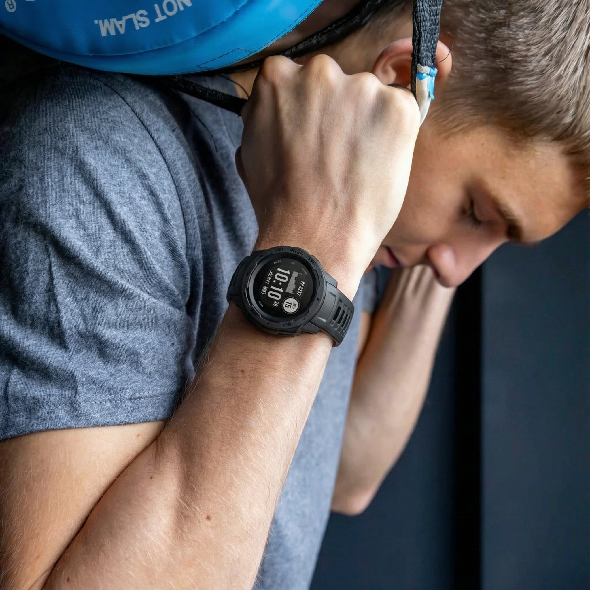 Garmin Instinct 1/2 Silikonarmband (Schwarz)