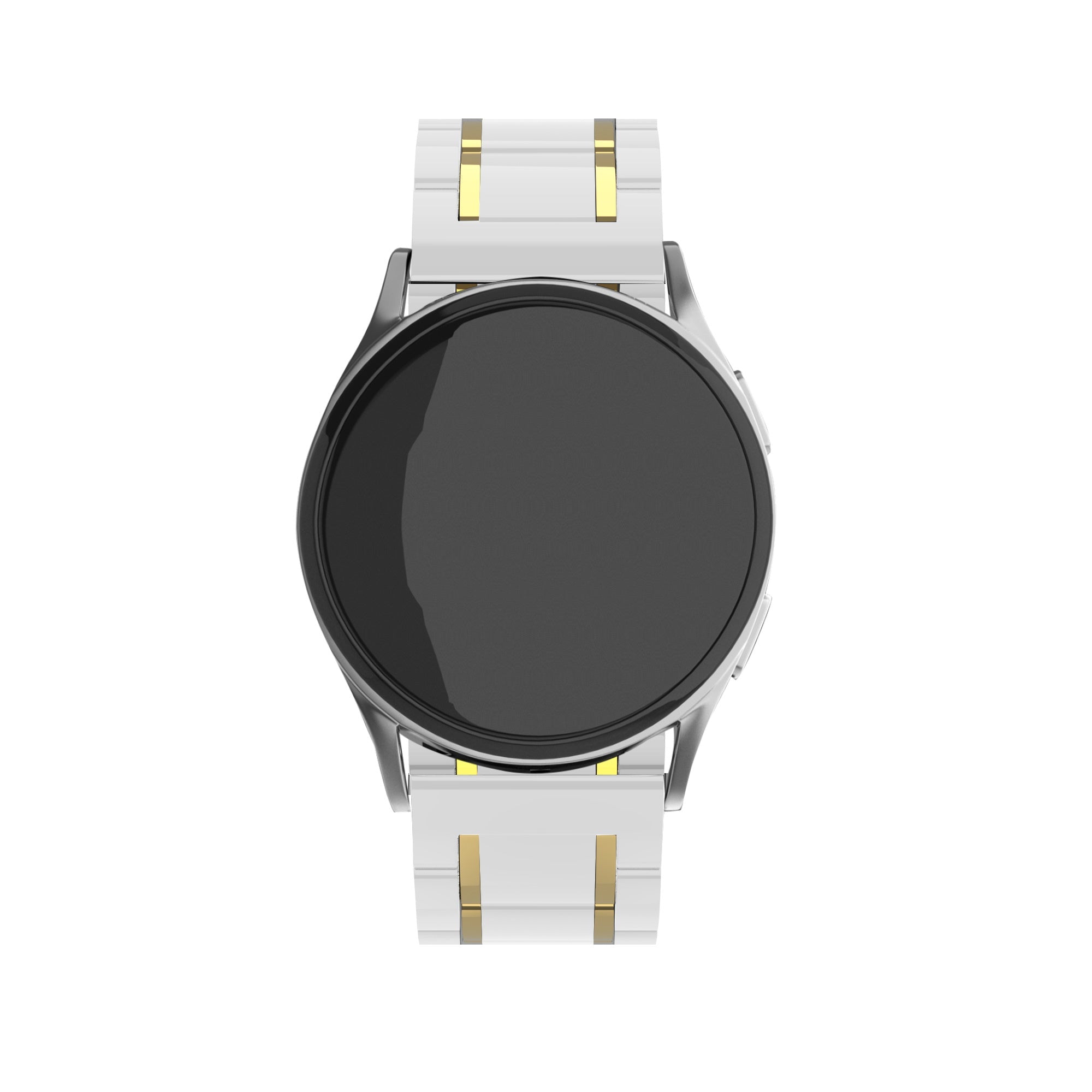 Amazfit Active 2 Keramik Stahlarmband (Weiß/Gold)