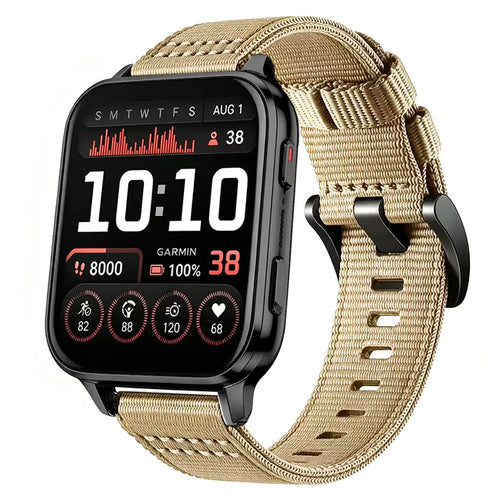 Garmin Venu X1 Nylon-Schnallenarmband (Khaki)