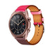 Samsung Galaxy Watch 3 41mm Lederarmband (Leuchtend Pink / Rot/Braun)