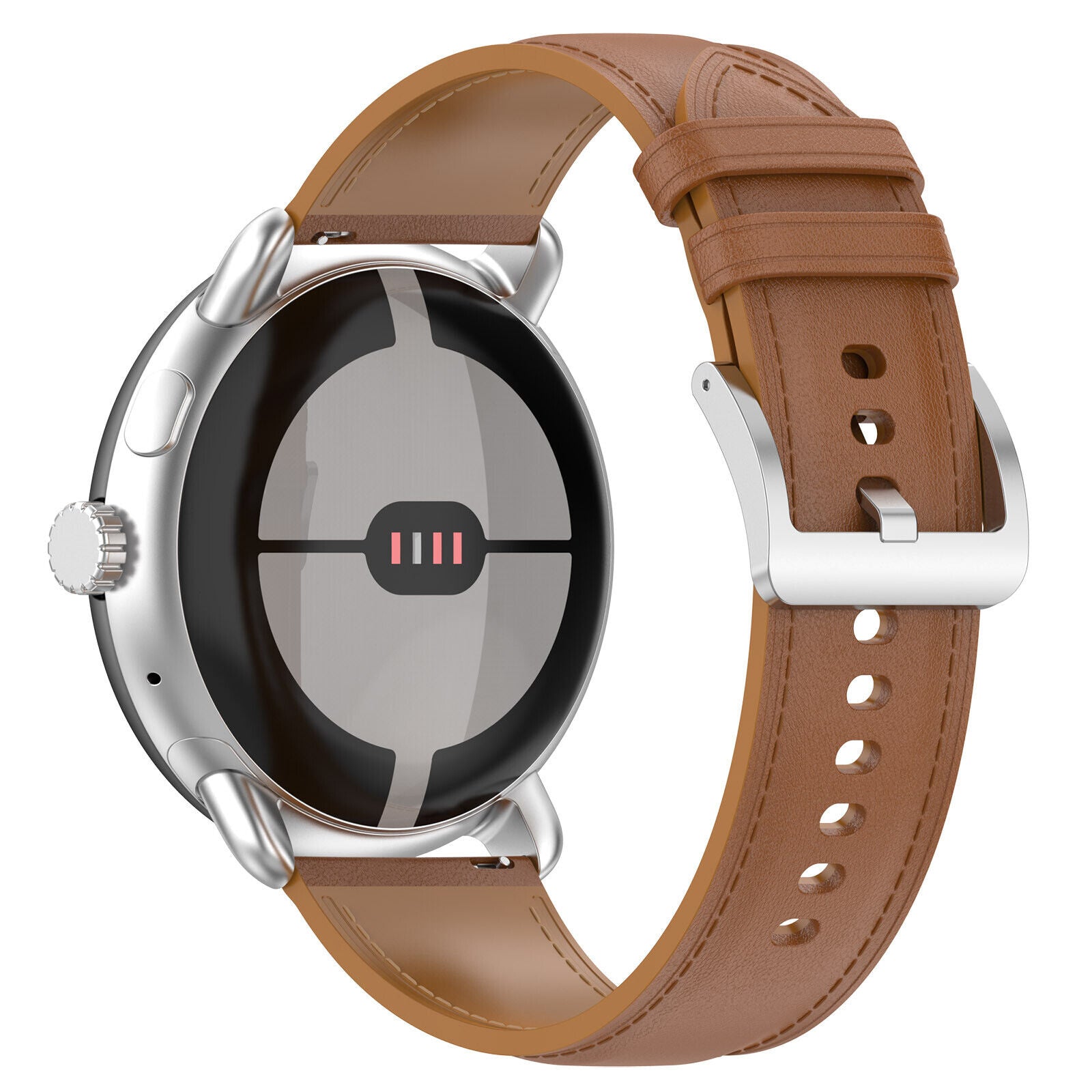 Google Pixel Watch 4 - 41mm Lederarmband (Braun)