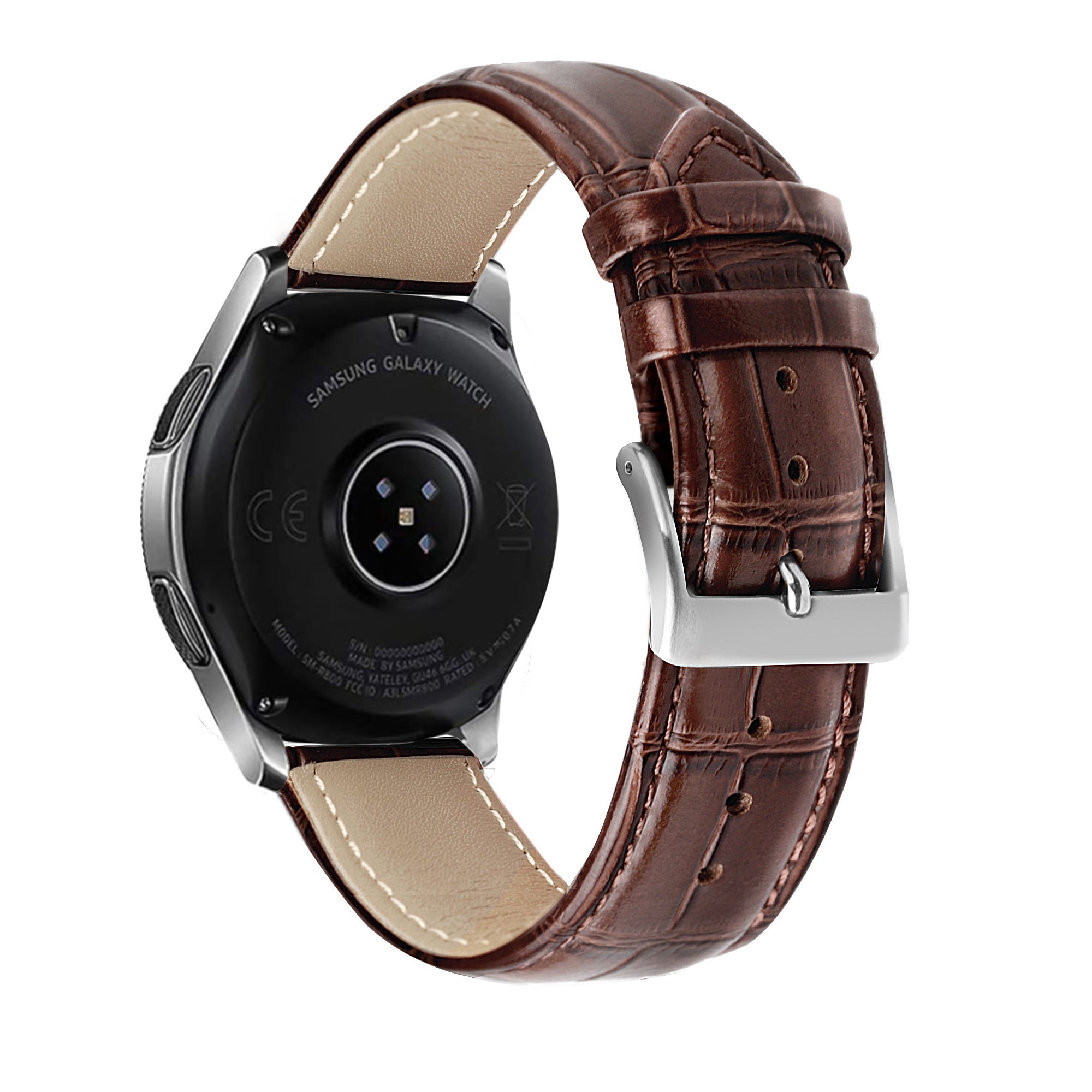 Withings ScanWatch 2 - 42mm Crocodile Leather Grain Strap (Brown)