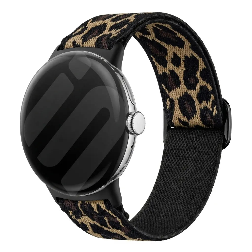 Google Pixel Watch 4 - 41mm Elastisches Armband (Leopard)