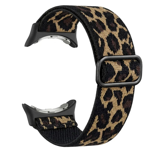 Google Pixel Watch 4 - 41mm Elastisches Armband (Leopard)