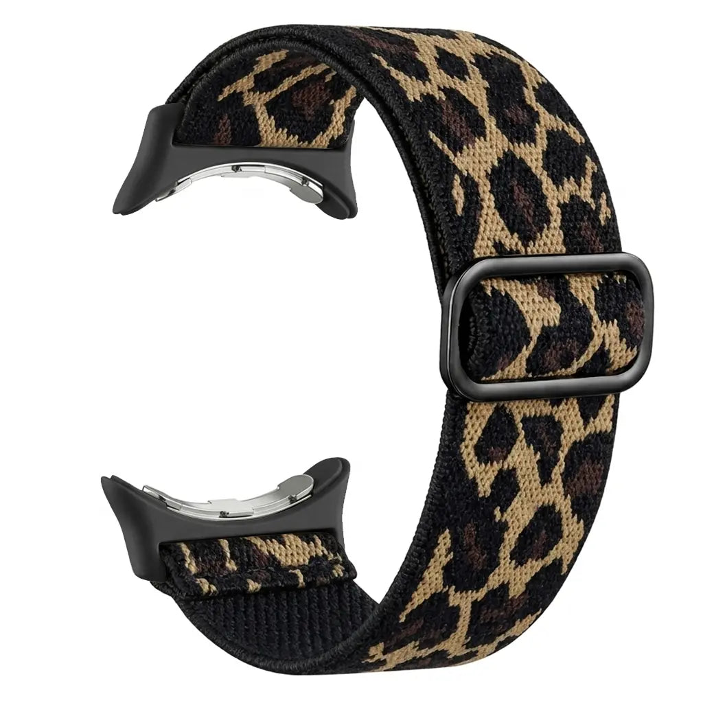 Google Pixel Watch 4 - 41mm Elastisches Armband (Leopard)