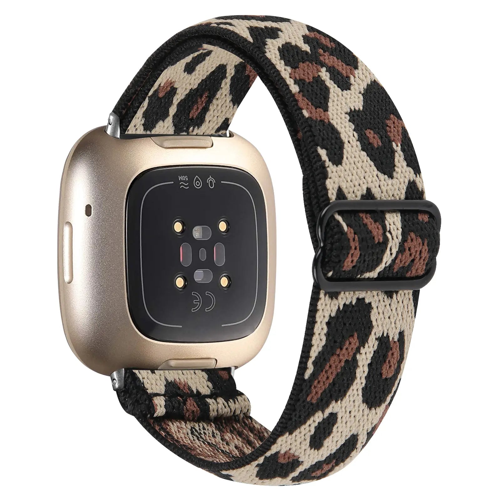Fitbit Sense 2 Elastisches Armband (Leopard)