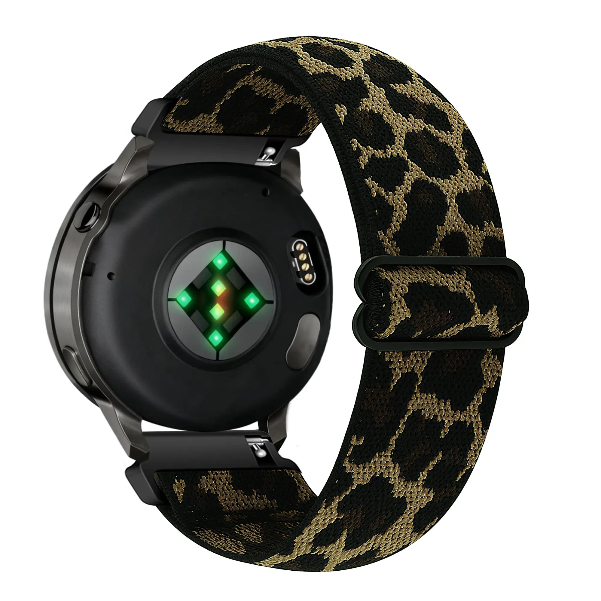 Bandz Oozoo Smartwatch 20mm Elastic Nylon Strap (Leopard)