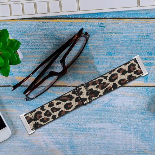 Fitbit Versa 3 Elastisches Armband (Leopard)
