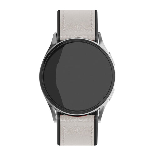 Suunto Race (s) LederHybrid-Armband (weiß)