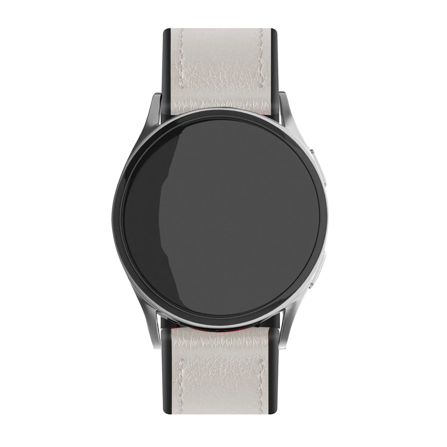 Suunto vertikaler Leder Hybrid-Armband (weiß)