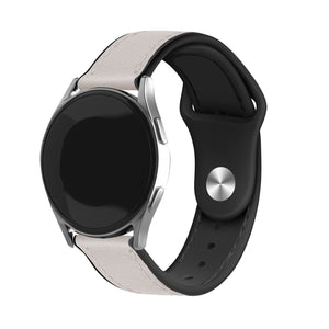 Suunto 9 Peak Leder Hybrid -Armband (weiß)