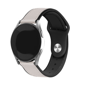 Withings ScanWatch 2 - 42mm Leather Hybrid Strap (White)