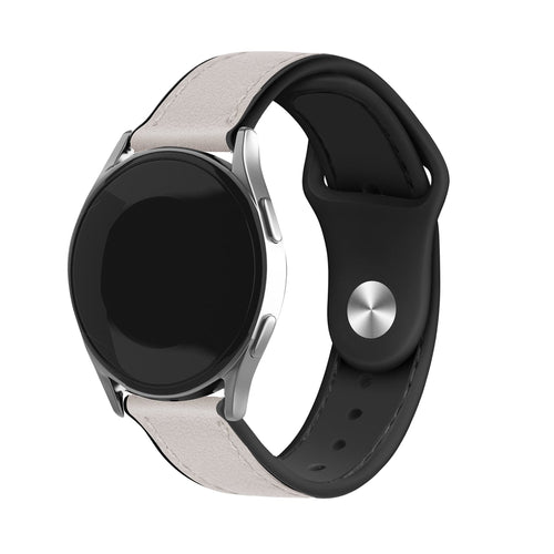 Withings ScanWatch Nova Leather Hybrid Strap (White)