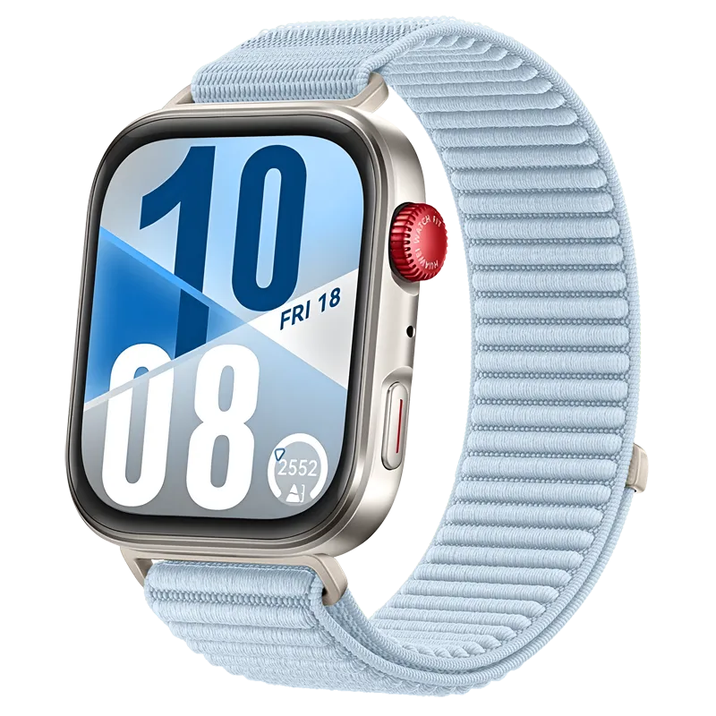 Huawei Watch Fit 4 Nylon Wave Armband (Hell Blau)