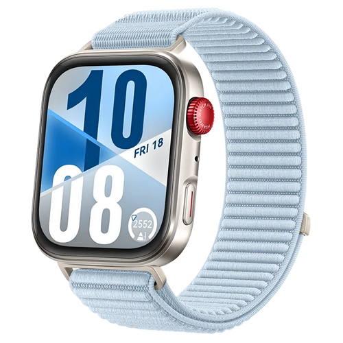 Huawei Watch Fit 4 Pro Nylon Wave Armband (Hell Blau)