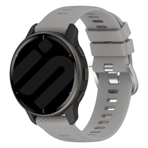 Garmin Forerunner 570 - 47mm Silikonarmband (Hellgrau)