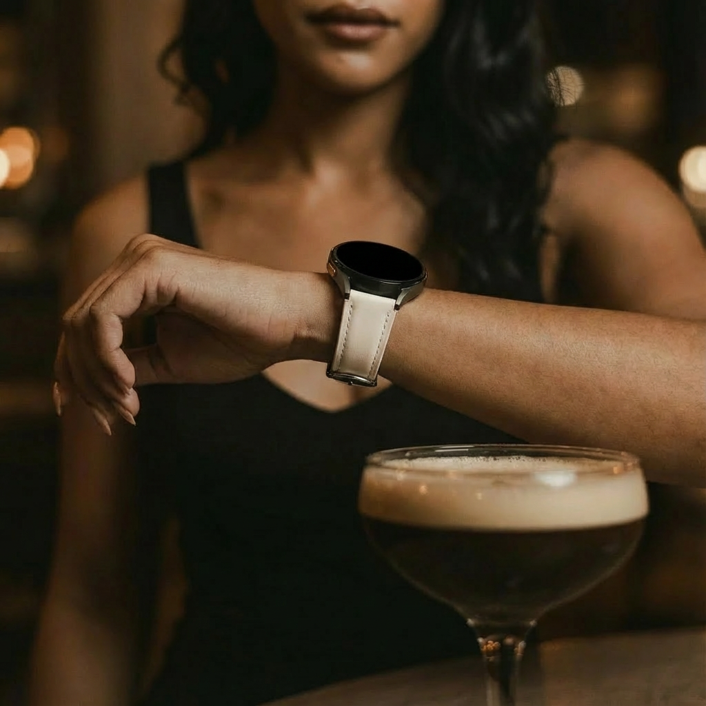 Samsung Galaxy Watch 5 - 44mm Slimfit Leather Strap (Light Beige)