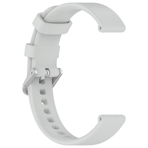 Pebble Round 2 - 14mm Silicone Classic Strap (Light Grey)