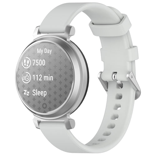 Pebble Round 2 - 14mm Silicone Classic Strap (Light Grey)
