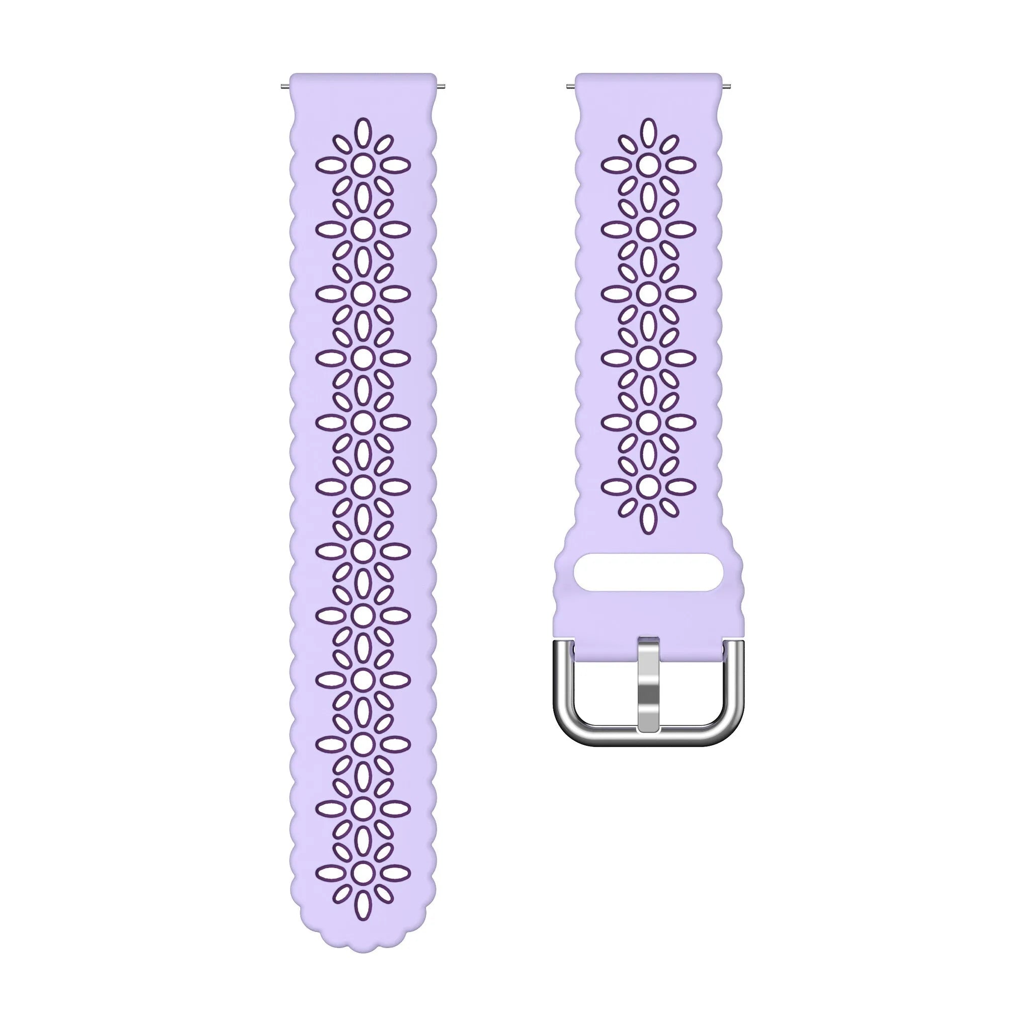 Coros Pace 2 Gemustertes Silikonarmband (Flieder/Lila)