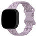 Fitbit Versa 4 Patterned Silicone Strap (Lilac)