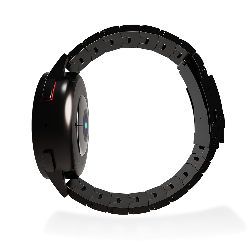 Coros Apex 46mm Gebürstetes Titanarmband (Schwarz)