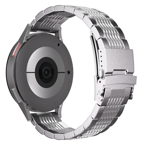 Amazfit Active 2 Luxus Stahlgliederarmband (Silber)