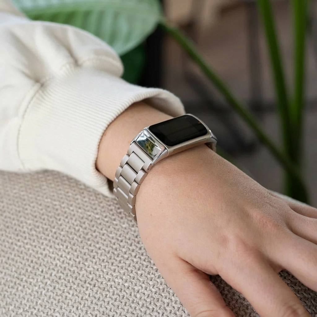 Fitbit Charge 6 Steel Strap (Silver)