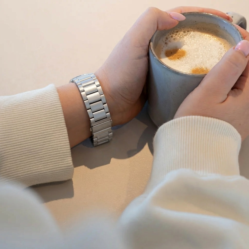 Fitbit Charge 6 Steel Strap (Silver)