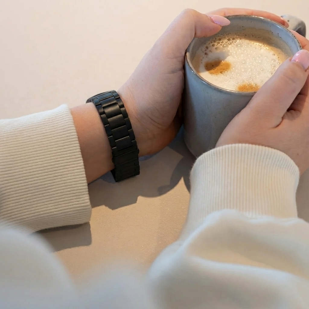 Fitbit Charge 5 Metallarmband (Schwarz)