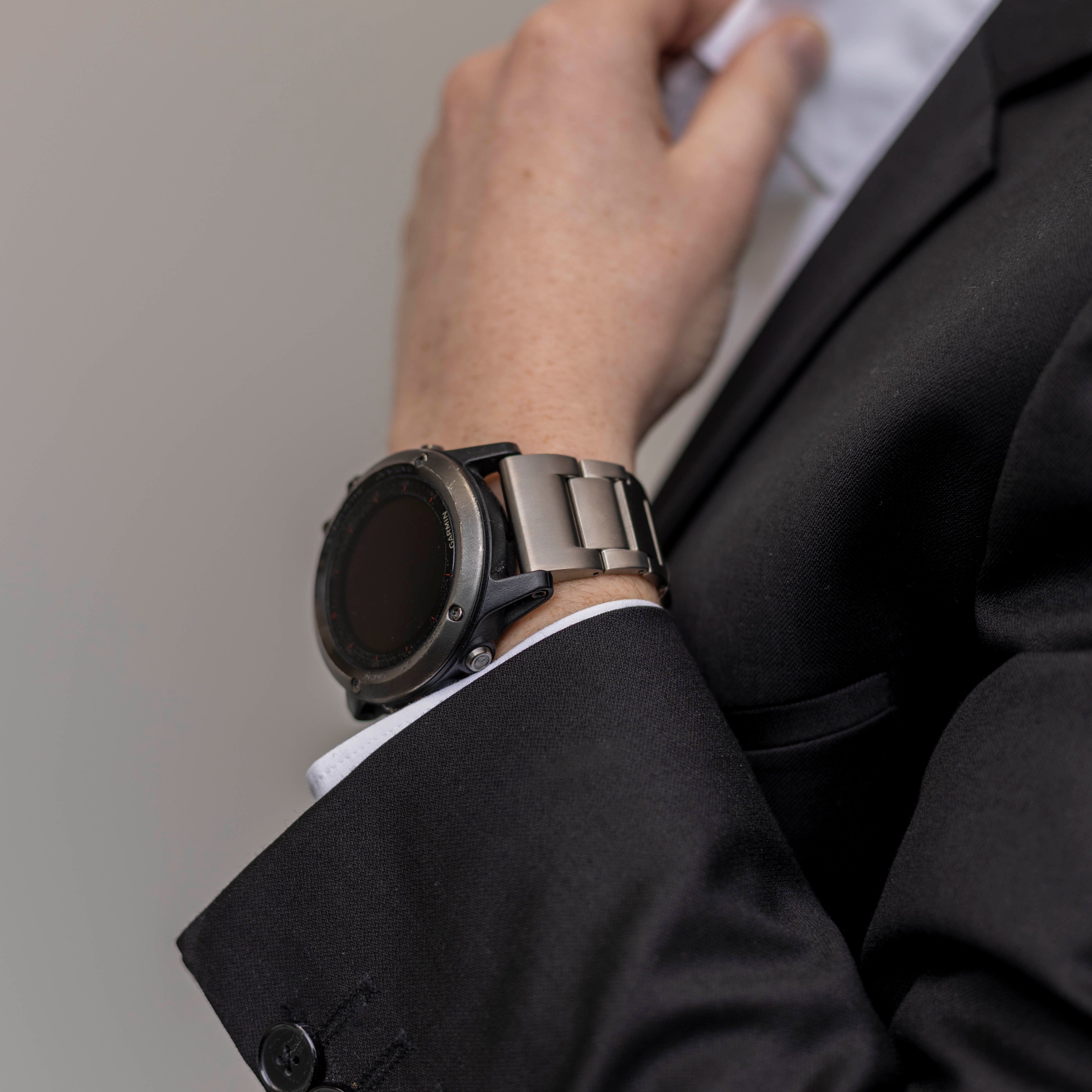 Garmin Fenix 7x Magnetic Titanium Strap (Silver)