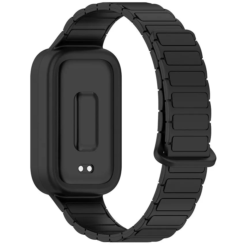 Xiaomi Smart Band 9 Active magnetisches Silikonarmband (Schwarz)
