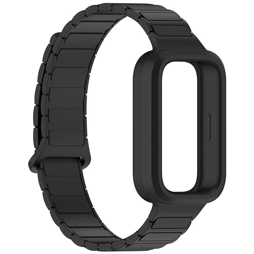 Xiaomi Smart Band 9 Active magnetisches Silikonarmband (Schwarz)