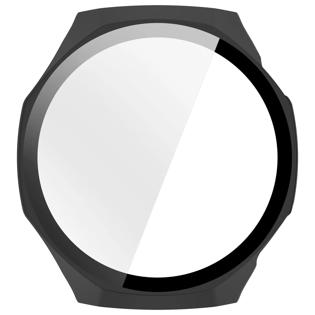 Huawei Watch GT 7 Pro PC-Schutzhülle mit Glas (Mattschwarz)