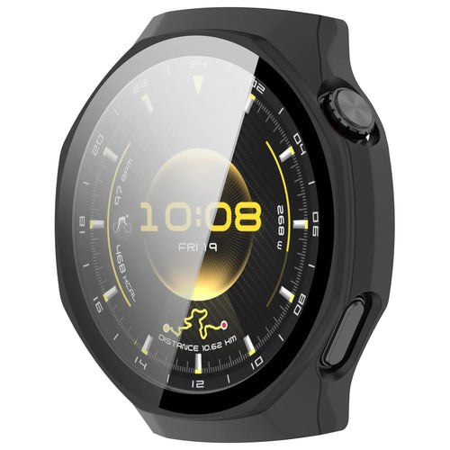 Huawei Watch GT 7 Pro PC-Schutzhülle mit Glas (Mattschwarz)