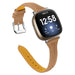Fitbit Versa 3 Slim Leather Strap (Coffee)