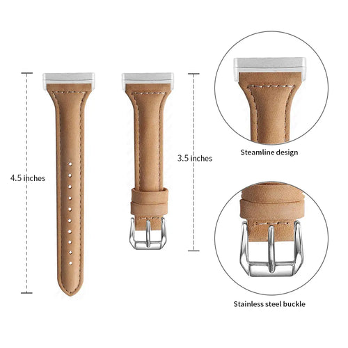 Slim Leather Strap, coffee