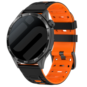 OnePlus Watch 3 Mecha Sport Strap (Black/Orange)