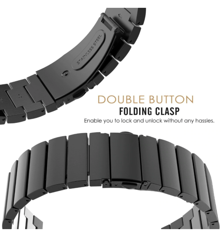 Amazfit Bip 5 Metal Strap (Black)