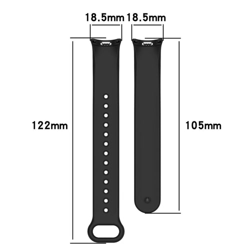 Xiaomi Smart Band 10 Silikonarmband (Schwarz)